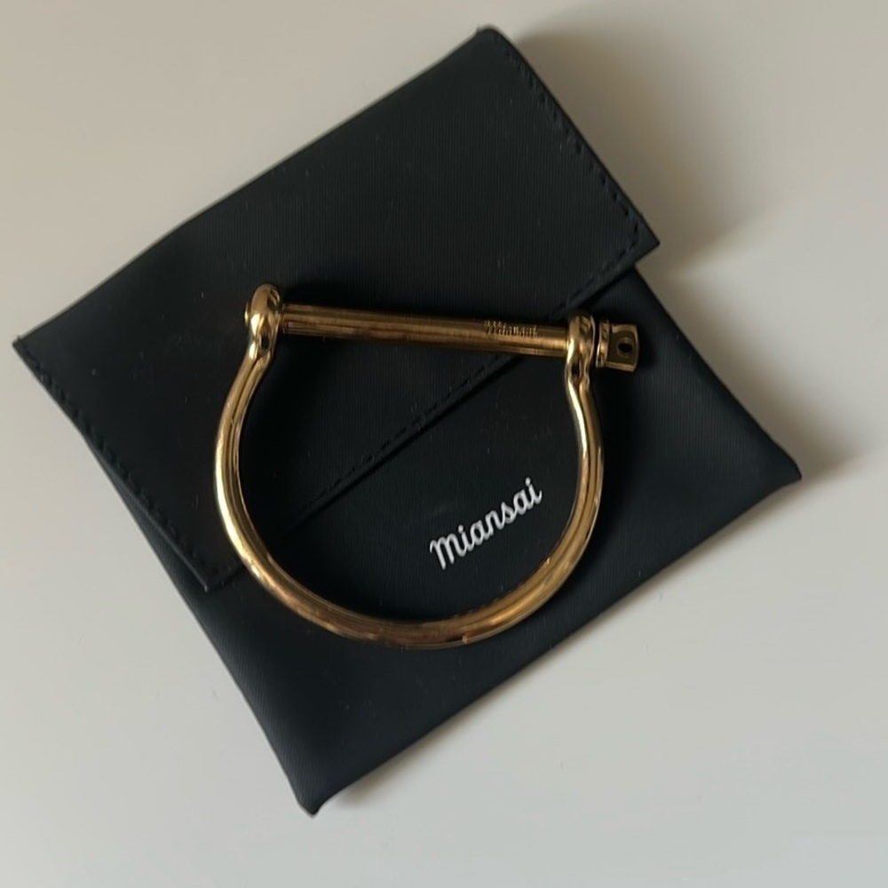 Miansai Screw Cuff Gold - Size Small (up to 6.5" wrist)